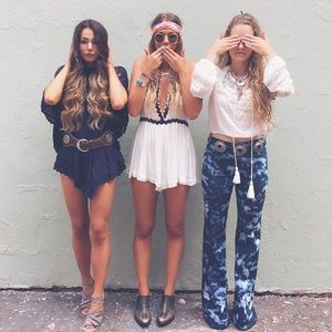 Black and white Romper